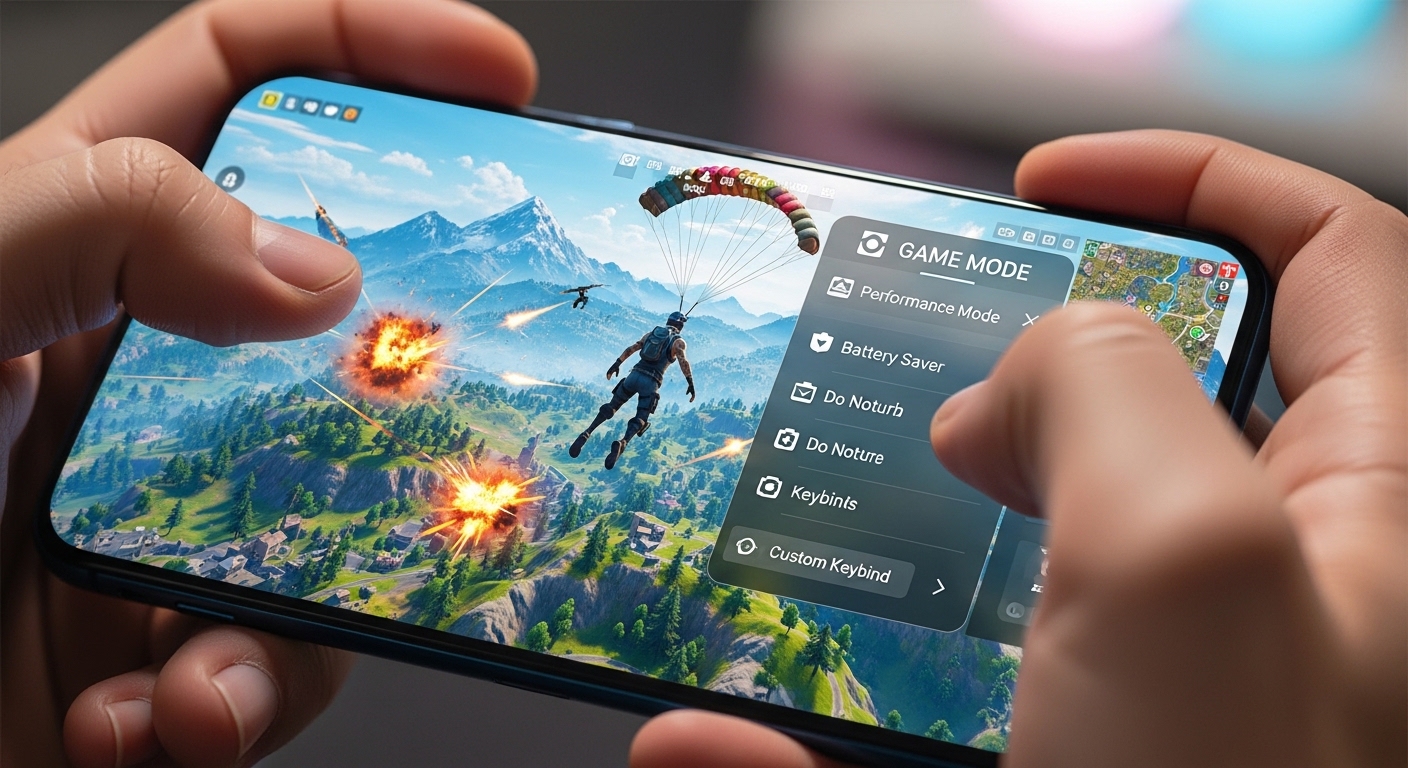 A pro gamer using a claw grip to play high-performance mobile games